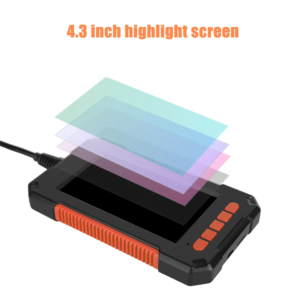 IP67 Водонепроницаемая промышленная эндоскопическая камера 1080P HD 4 3 дюймовый экран