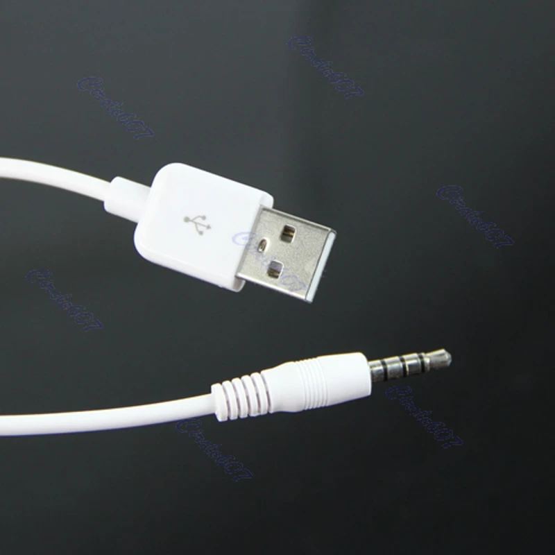USB 3,5 мм кабель для синхронизации данных кабель для зарядки с адаптером для Apple iPod Shuffle 2nd