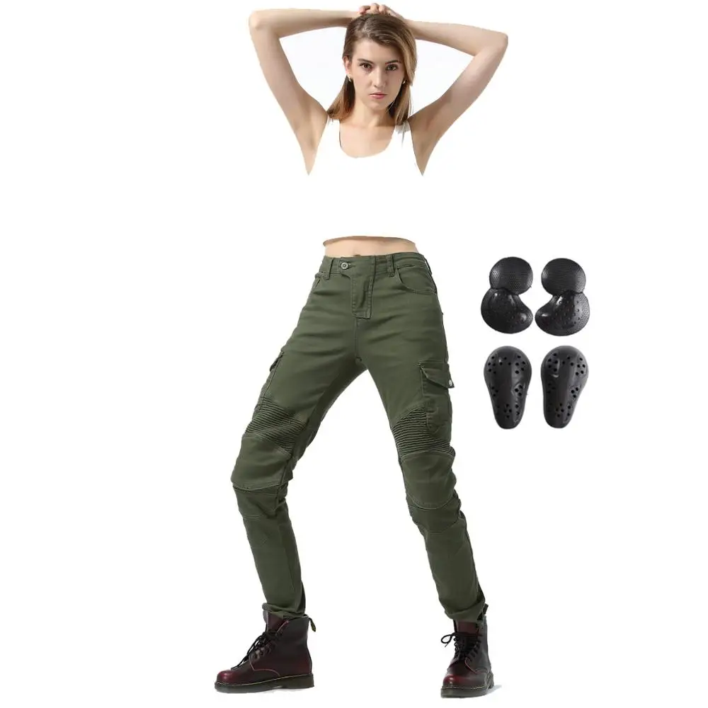 2019 женские мотоциклетные брюки джинсы для езды Мотокросс гоночные велосипедные