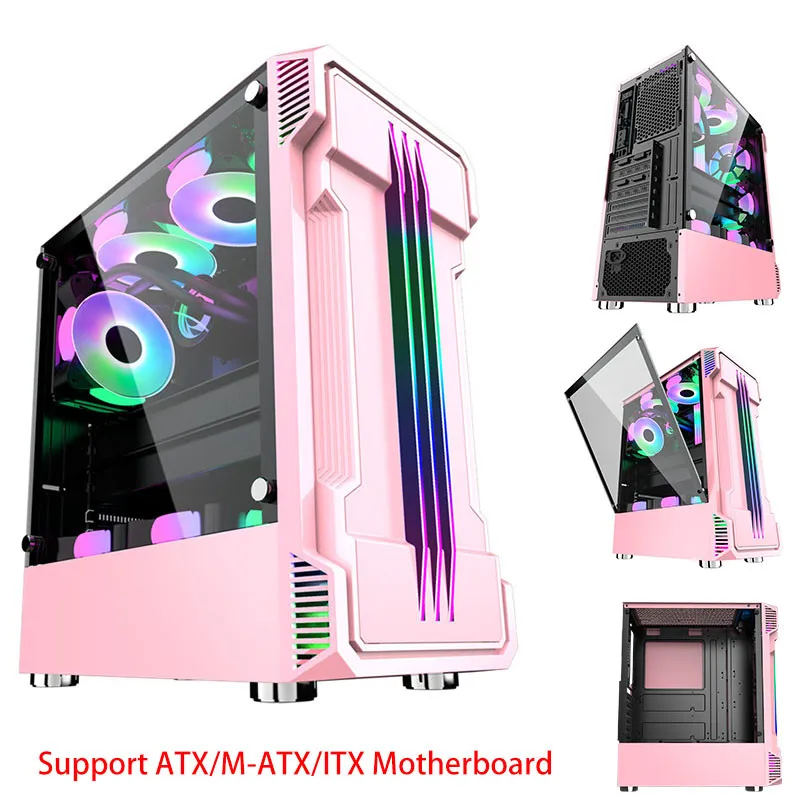 Компьютер киберспорта игровой чехол для рабочего стола PC Gamer башня корпус