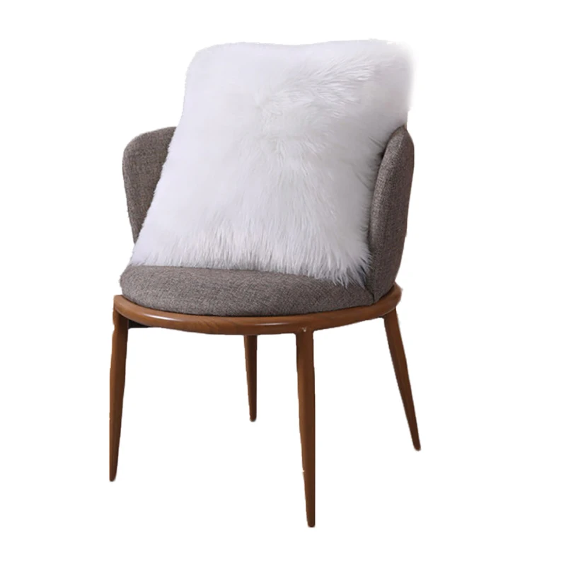 Простой Модный плюшевый чехол для подушки Теплый Мягкий Квадратный диван