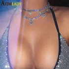 Цепочка Женская теннисная с подвеской в виде бабочки, 5 мм