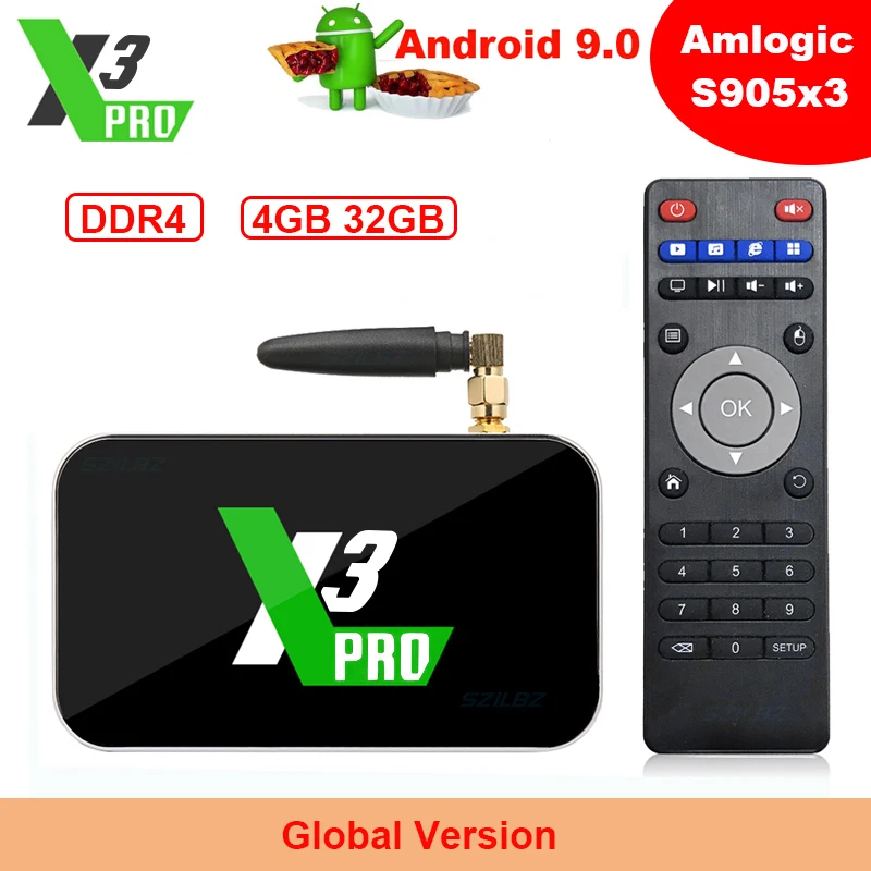 ТВ-приставка Ugoos X3 PRO Android 9 0 Amlogic S905X3 4 + 32 ГБ 2 ГГц Bluetooth 4K | Электроника