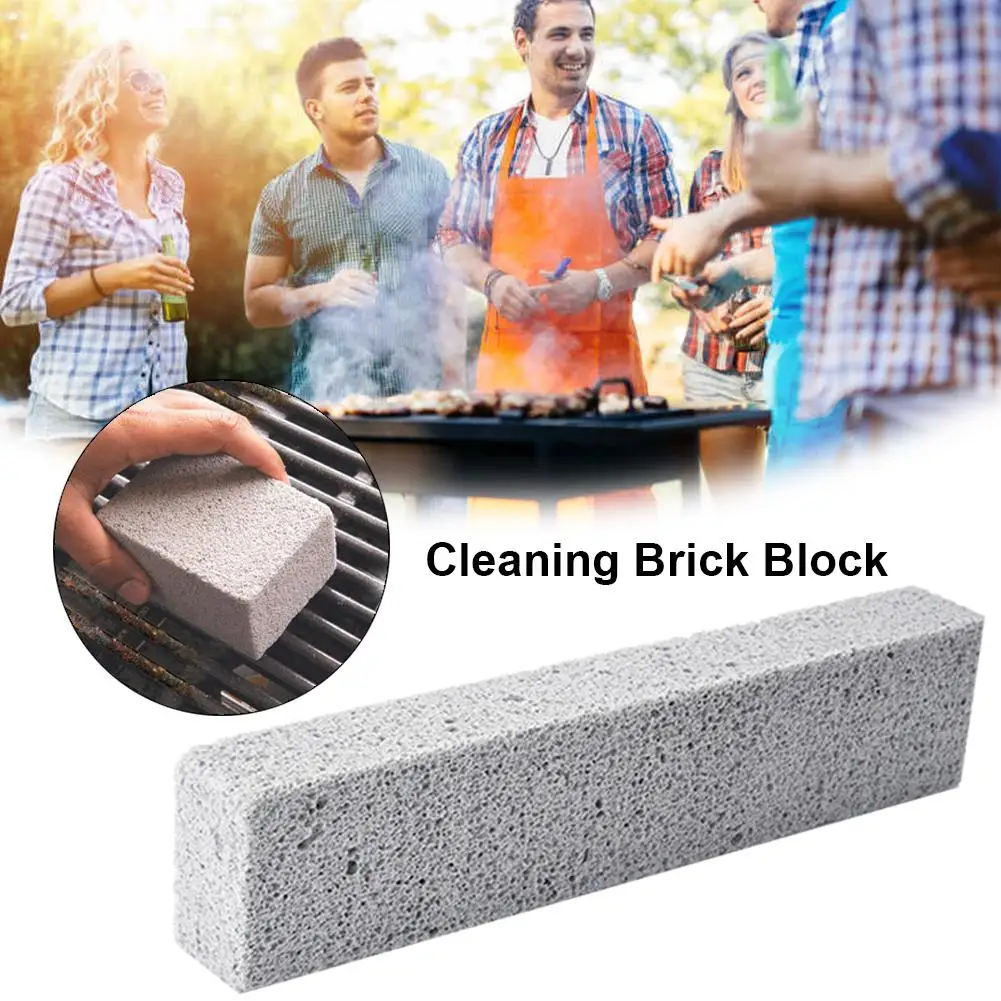 2 шт. наружный кемпинг барбекю кирпичи чистящий камень не скользит ручной без