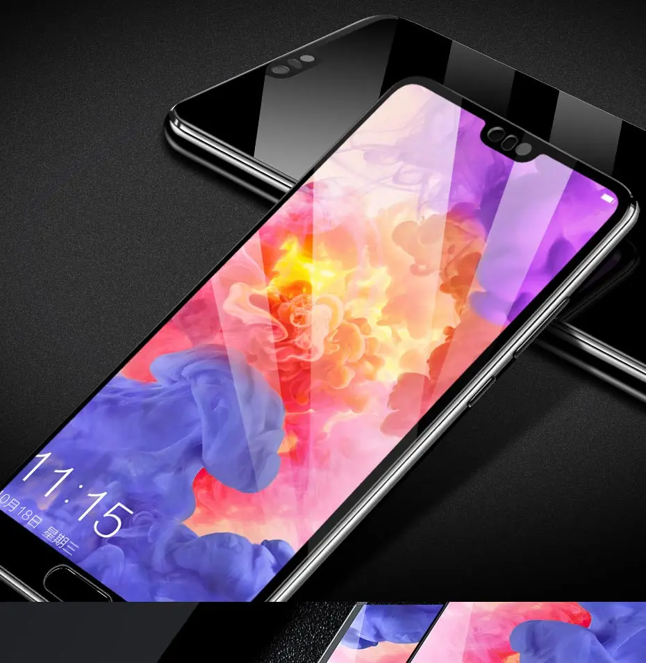 2 шт 40D закаленное стекло для huawei P20 Lite P30 P10 Lite Pro Защита экрана для huawei mate 20 30 Lite P Smart стеклянная пленка