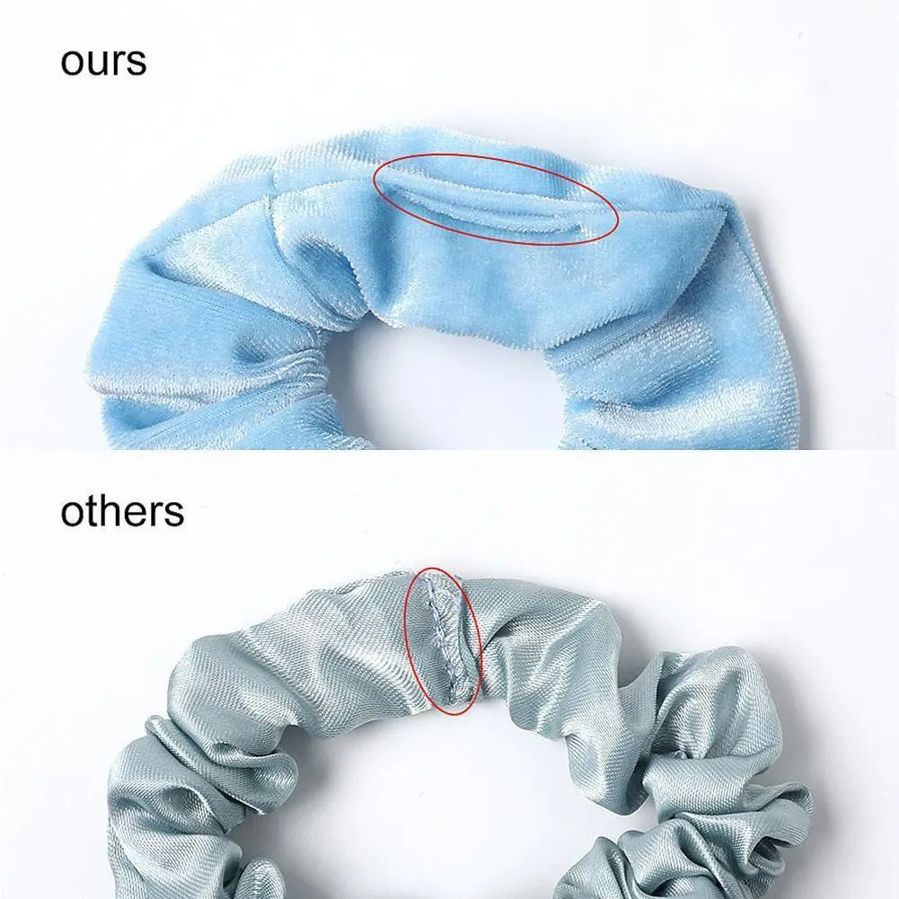 

1pcs vintage velvet scrunchie polka dot scrunchies rope holder accessories hair elastic set ties ponytail hair bands headwe T0Y9