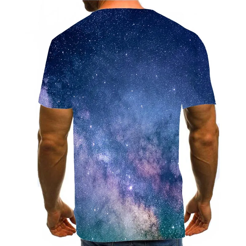 

Men's Galaxy Shirt 3D Print T-Shirt Summer Graphic Tees Constellation Pattern Tops