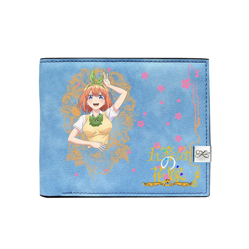 Quintuplets женские портмоне из искусственной кожи короткий кошелек Kawaii ID Card Holder Nakano Miku Money Phone сумки
