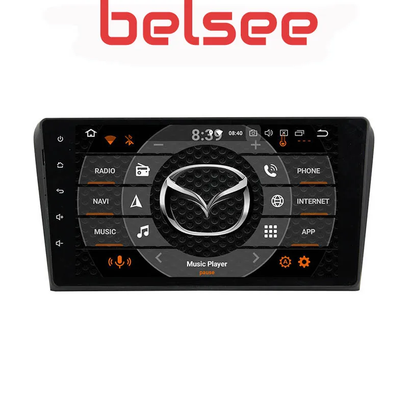 Belsee Ram 4G+ 64GB Android 9,0 Авто радио мультимедиа Naviation " ips экран для Mazda 3 2003 2004 2005 2006 2007 2008 2009