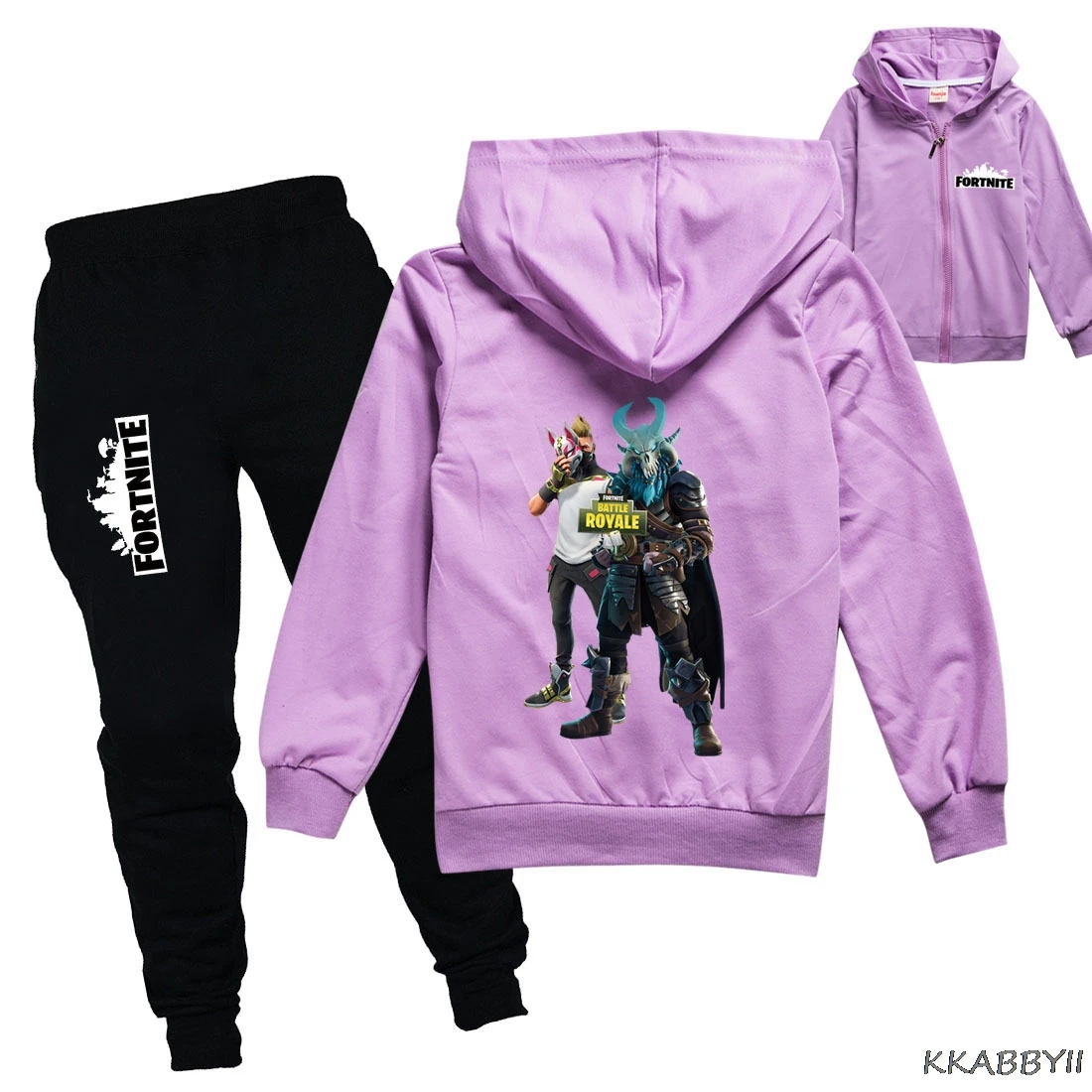 Кардиган на молнии и брюки Fortnite свитшот с длинным рукавом для мальчиков