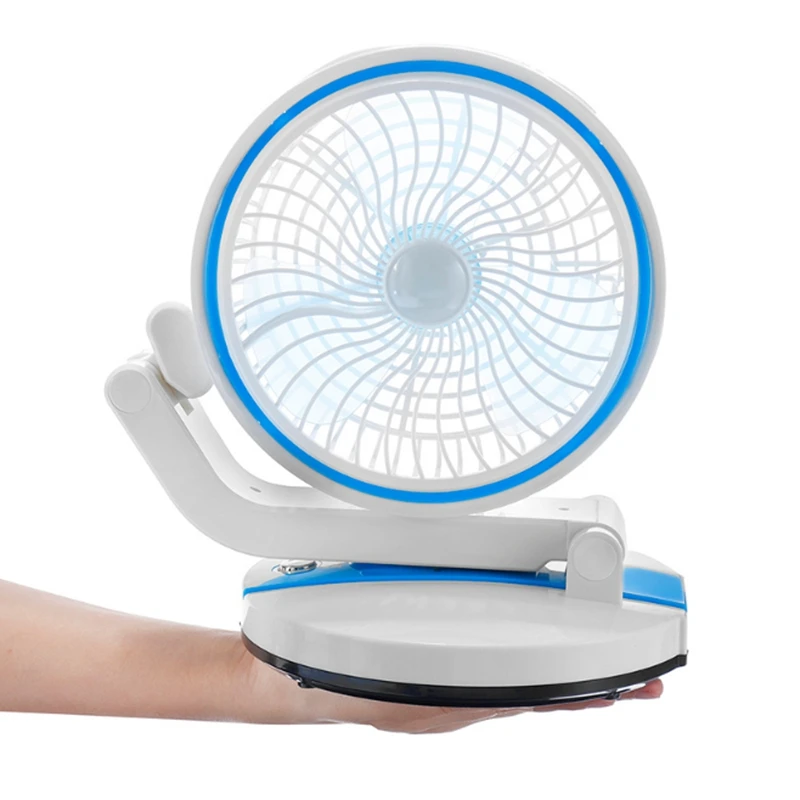 

Hot Solar Fan Desktop Folding USB Rechargeable Dual-Use Fan