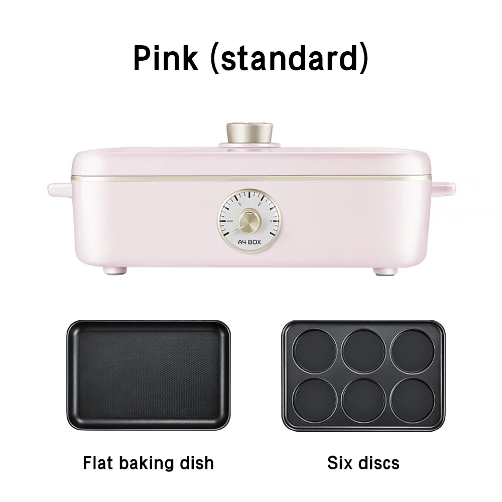 yuewo 220v multi function electric barbecue stove hot pot iron plate barbecue plate cooking pot frying barbecue machine free global shipping