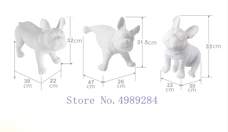Французский бульдог украшение имитация собаки скульптура для дома гостиной