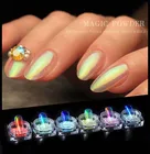 Новый высококачественный пигментный порошок Aurora, 0,2 г, ледяной порошок, хамелеон, Русалка, супер зеркальный эффект, цвета хрома, блеск для ногтей сделай сам