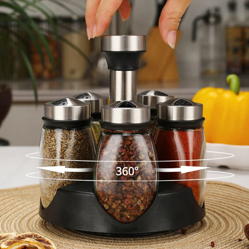 

Spinnings Countertop Herb and Spice Rack Organizer Storage Holder For Cabinets Pantry Countertops HEE889