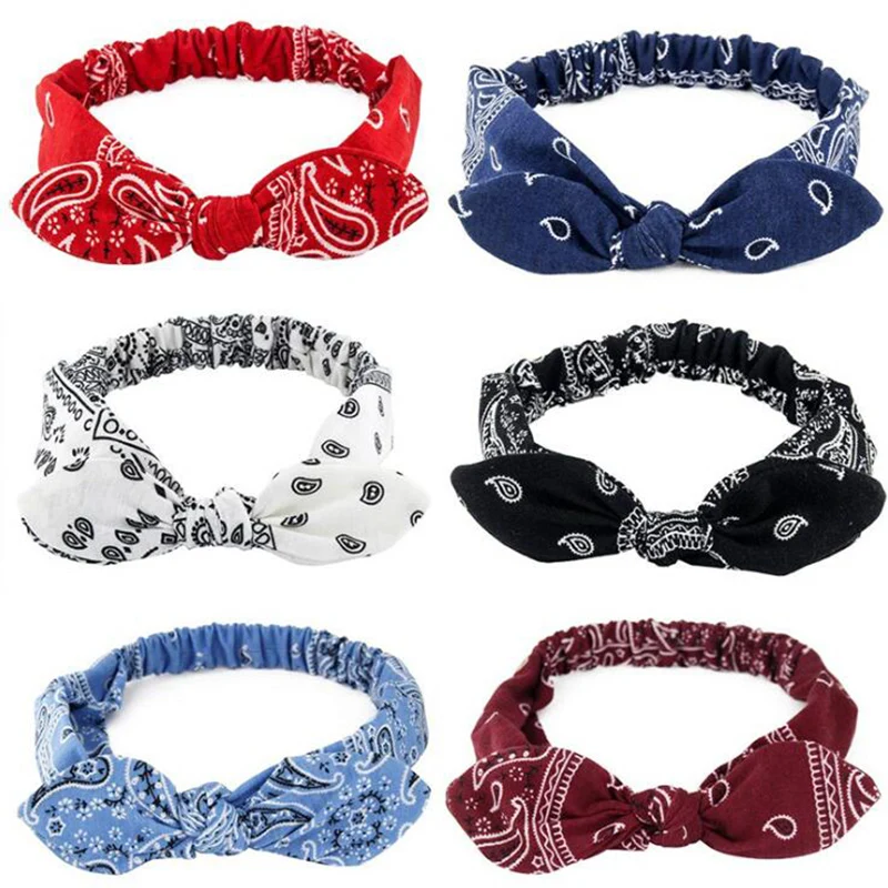 Женский обруч для волос Twist Turban эластичная повязка на голову с бантами