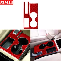 for honda crv 2007 2011 carbon fiber car armrest cup holder panel trim interiors sticker decoration car styling accessories