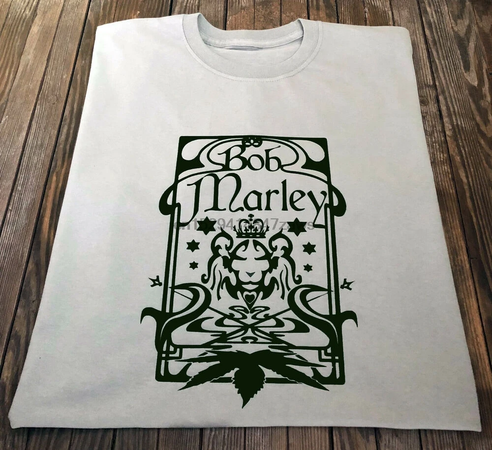 Боб Марли футболка Регги Музыка Легенда растафари символизм Лев Ganga дизайн |