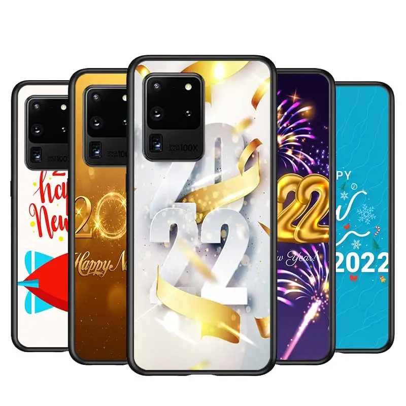 

Christmas happy New Year 2022 For Samsung M02 M31 M60S M40 M30 M21 M20 M10 M62 M12 F52 Note 20 Ultra 10 Pro Plus 8 9 Phone Case