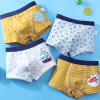 4pcslot children boys underwear cartoon childrens shorts panties baby boy toddler boxers stripes teenagers cotton underpants