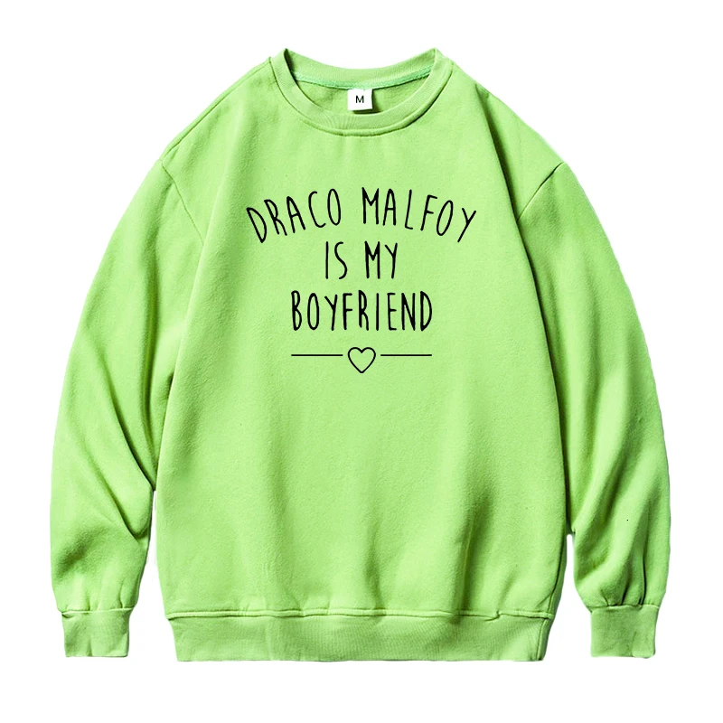 

Draco Malfoy Hoodies Fashion Women Cartoon Autumn Winter Fleece Student Loose Oversize O-Neck Sweatshirts Hoodie Unisex Pullover