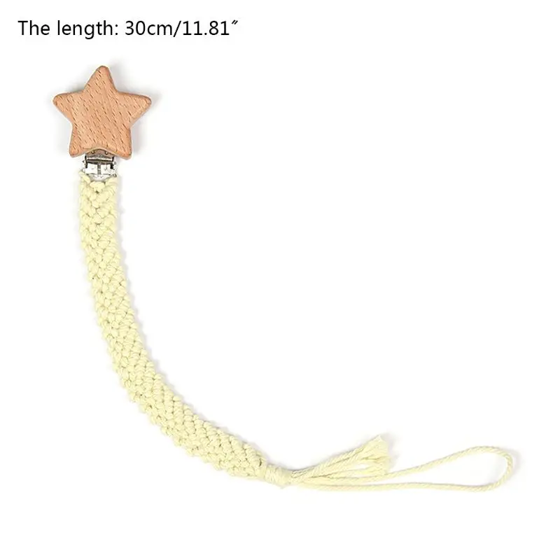 

Baby Teething Pacifier Chain Cotton Rope Woven Teether Soother Molar Chewable Nursing Toys Nipple Holder Infant Gifts