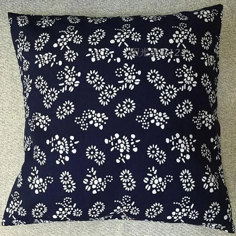 Двусторонняя батиковая ткань синего цвета ручной работы индиго темно-синего для