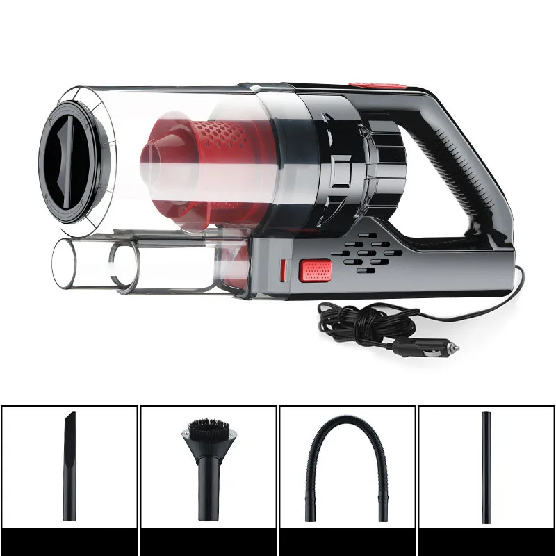 Портативный автомобильный пылесос для сухой и влажной уборки 150 Вт 6000 па с шнуром