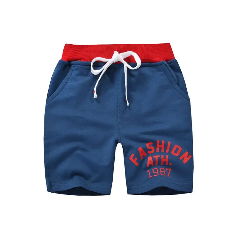 Летние шорты для маленьких мальчиков детские брюки до колен из чистого хлопка с