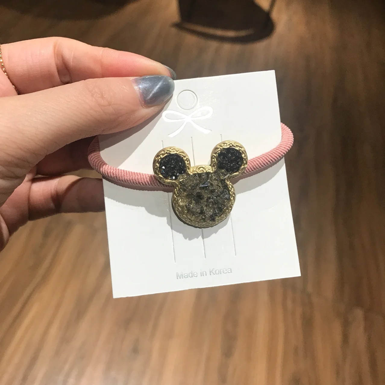 Аксессуары для кукол из мультфильма Диснея кольцо волос с кристаллами Микки