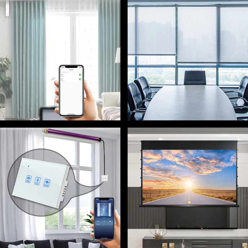 

Tuya ZigBee 3.0 Wifi Smart Switch Smart Dimming / Fan / Curtain Switch US Standard Works With Amazon Alexa And Google Home