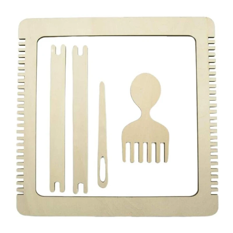 

Сделай Сам, гобелен, вязальная машина, прочный деревянный ткацкий станок, гребень, искусственный набор, гобелен, свитер, инструмент ручной р...