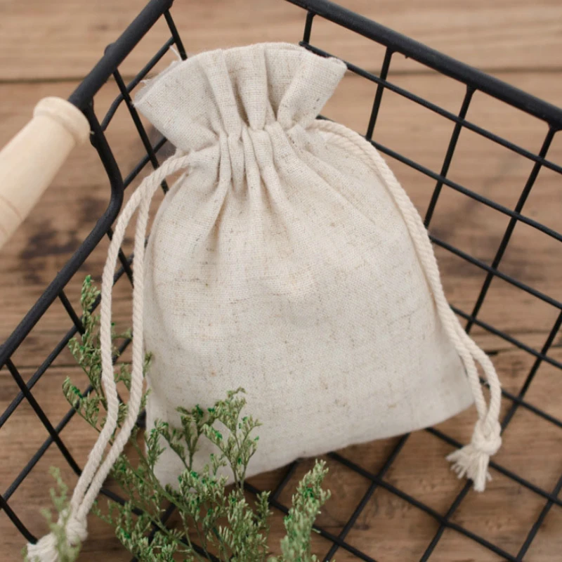 50 шт. льняная подарочная упаковка для ювелирных изделий косметический макияж