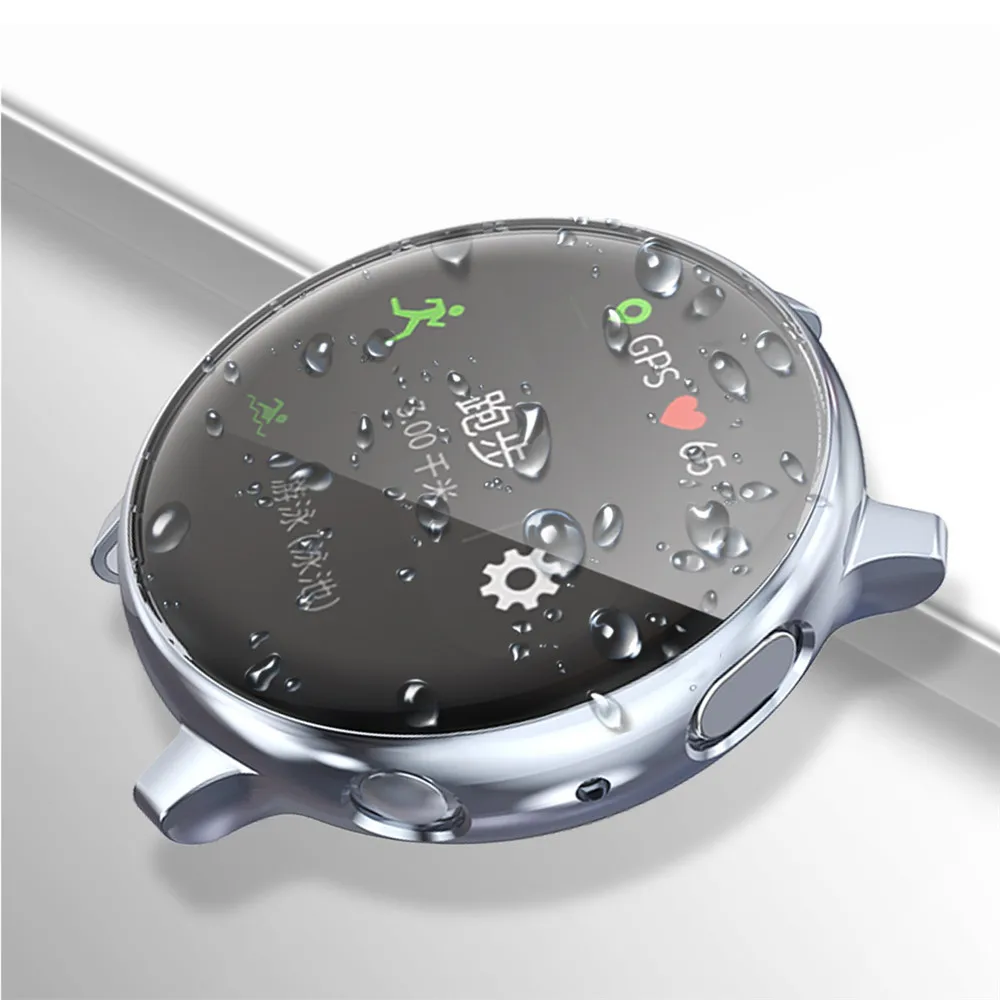 Мягкий чехол для samsung Galaxy Watch Active 2 Чехол 40 мм 44 мм Active2 защитная оболочка светильник тонкий ТПУ бампер аксессуары