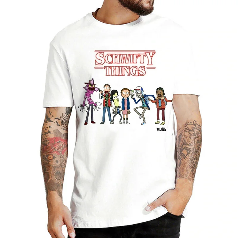 Футболка с забавным рисунком Рика и Морти, для мужчин и женщин, Harajuku, Ricky N marty Ullzang, футболка с графическим рисунком 90 s, футболки для женщин и мужчин