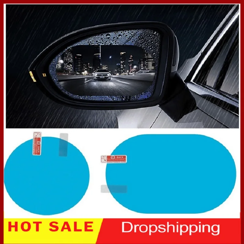 

2/4Pcs Of Car Side Rearview Mirror Waterproof And Anti-Fog Film Side Window Glass Film Car Sticker Protective Accessories Rainy