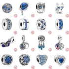 Бусины-шармы женские из серебра 925 пробы с цирконом