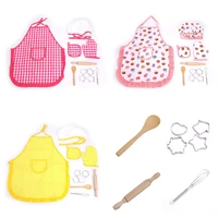 kids cooking baking set kitchen girls toys role play children costume pretend role play baking cooker play set friends game new