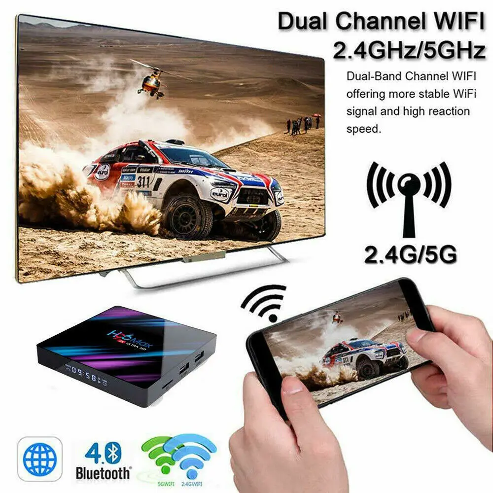 Приставка Смарт ТВ Capsaver Android 9 0 4K HD 2 4 ГГц Wi Fi + 32 ГБ|ТВ-приставки и медиаплееры| |