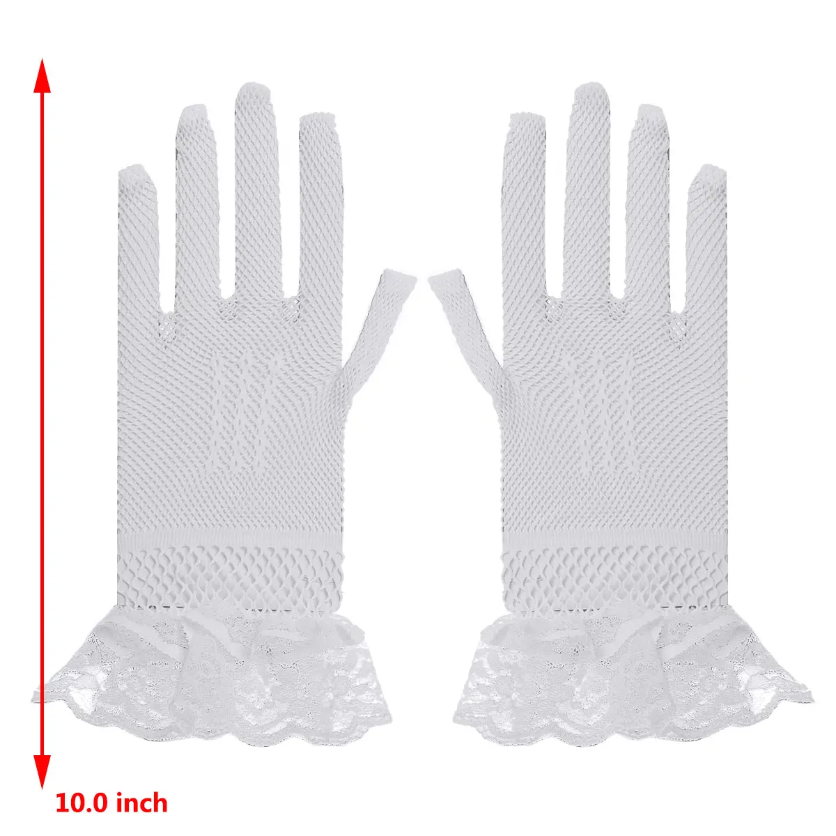 Элегантные Перчатки для невесты сексуальные ажурные Ажурные кружевные варежки с