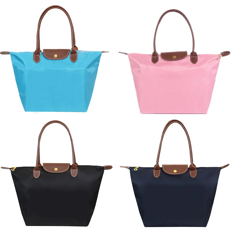 

Famous Brands Women Bags Shoulder Bag Handbag Waterproof Nylon Leather Beach bag Designer Folding Tote Bolsa Sac Feminina
