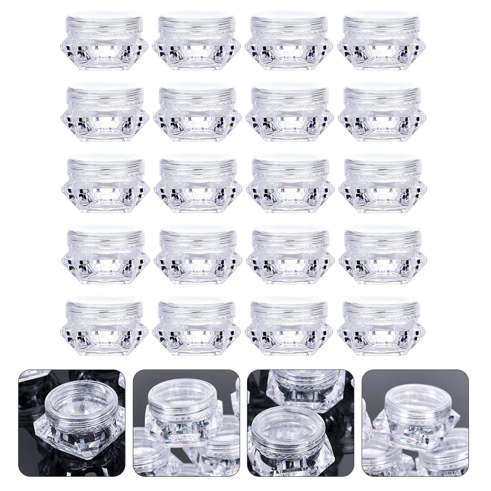 

32pcs 5g Makeup Loose Powder Boxes Cosmetic Storage Jars for Home (White)