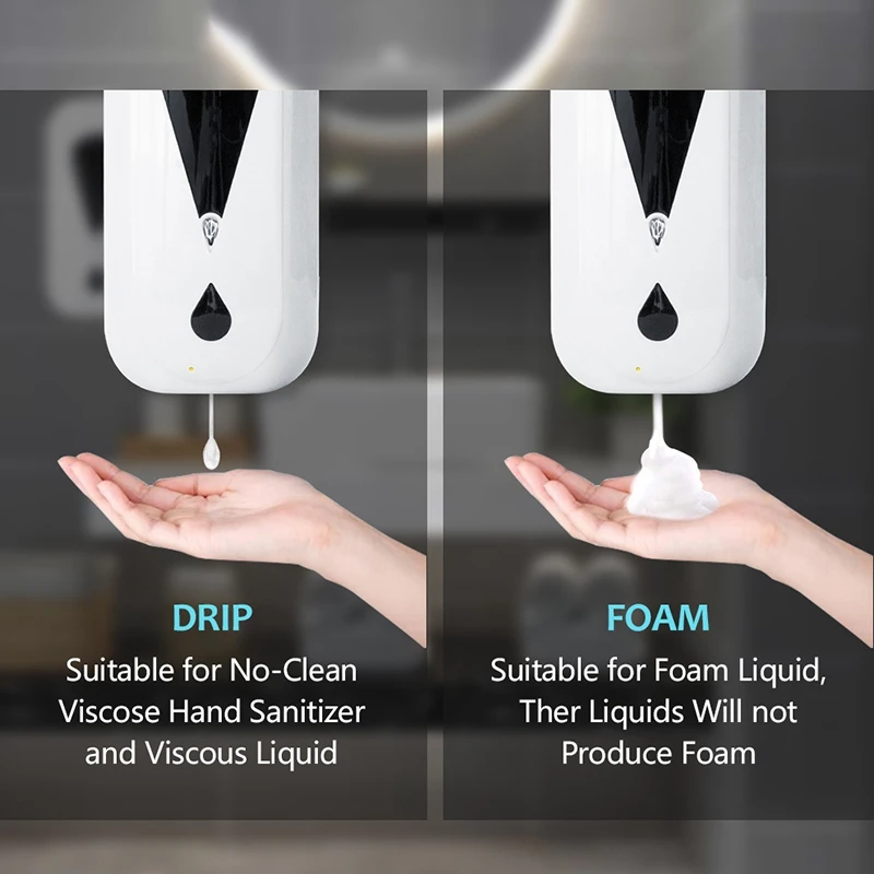 

1200Ml Automatic Sensor Soap Dispenser with ligent Infrared Temperature Measurement,Wall-Mounted Machine