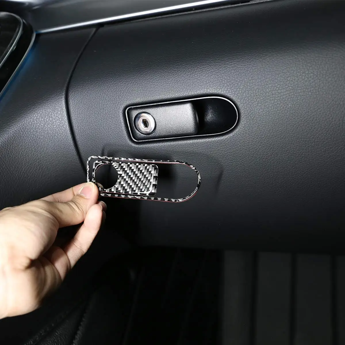 Чехлы из мягкого углеродного волокна для хранения перчаток наклейки с отделкой