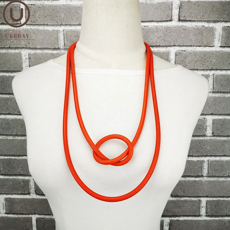 

UKEBAY New Round Choker Necklaces Handmade Strange Necklace Women Gothic Jewelry 4 Colors Boho Jewellery Festival Gift Pendants