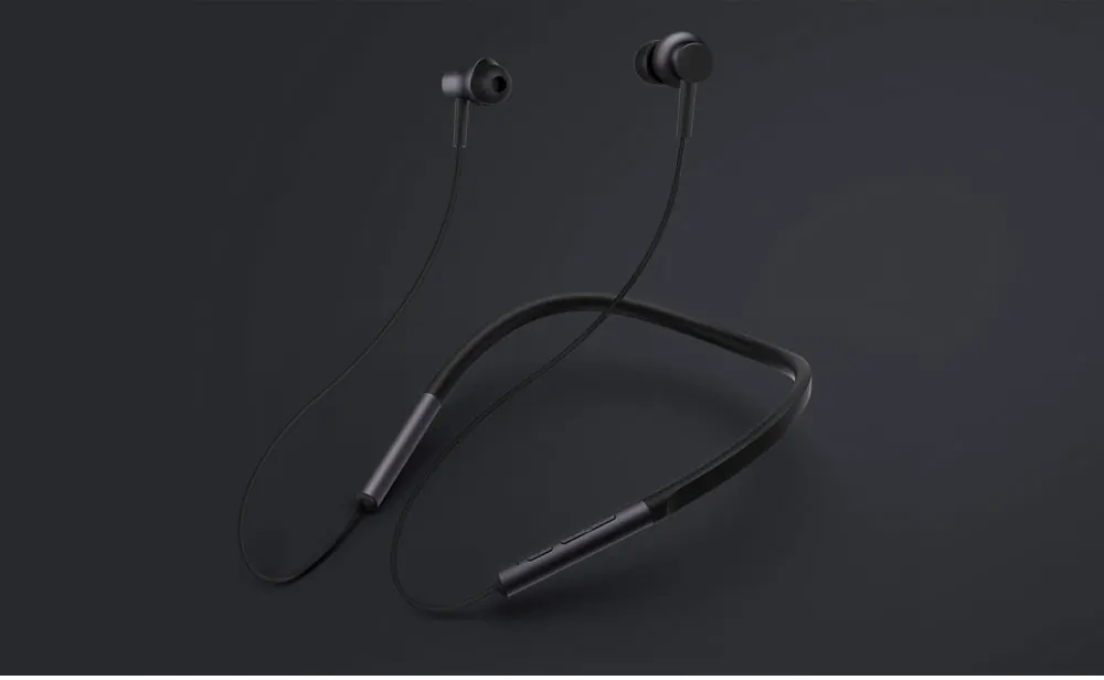 Оригинальные Xiaomi mi Bluetooth наушники с воротником, спортивные наушники-вкладыши, гибридные наушники с двумя драйверами Apt-x Bluetooth 4,1 mi crophone, спортивные наушники с воротником