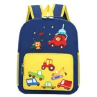 Детский школьный портфель для мальчиков с мультипликационным принтом, легкий Водонепроницаемый рюкзак с автомобилем для девочек, сумка для книг