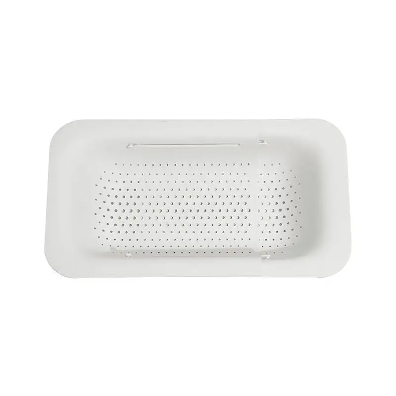 

Kitchen Drain Basket Sink Rack Retractable Plastic Wash Basin Sink Drain Rack Storage Supplies Sink Wash Basket