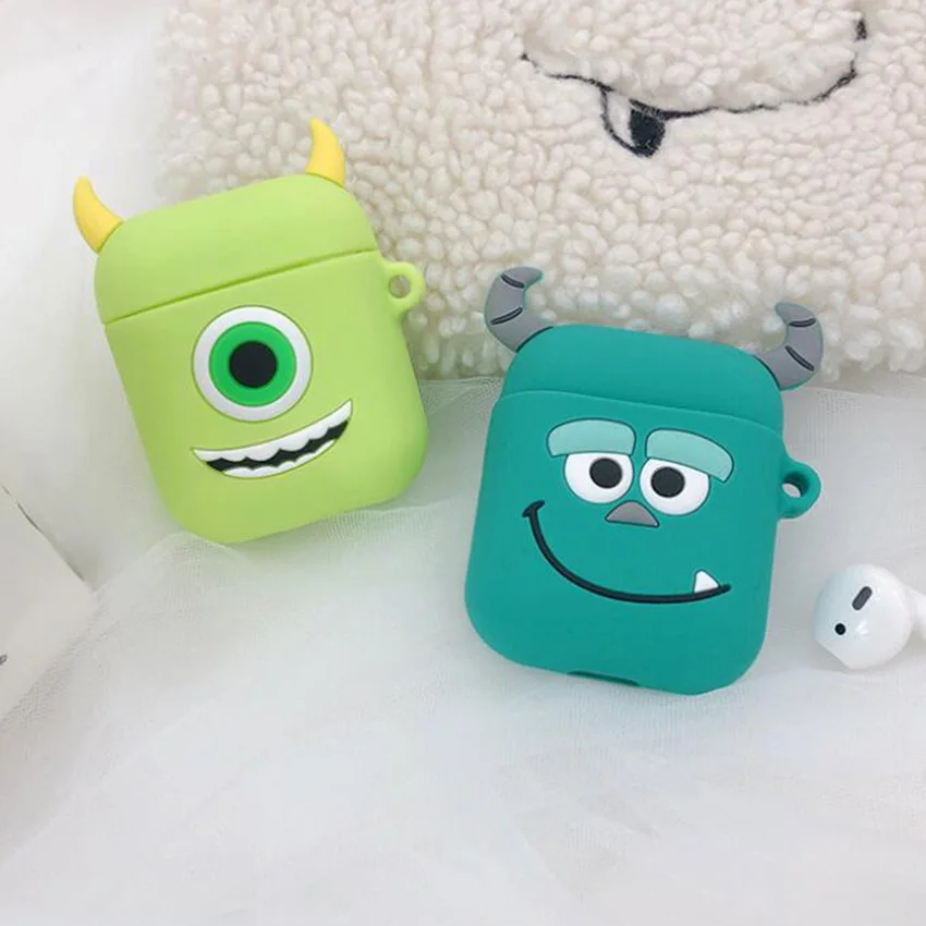 Для Airpods чехол 1/2 милый мультяшный защитный чехол Роскошный для Air pods беспроводной чехол для наушников для Apple Airpods 2 силиконовый чехол