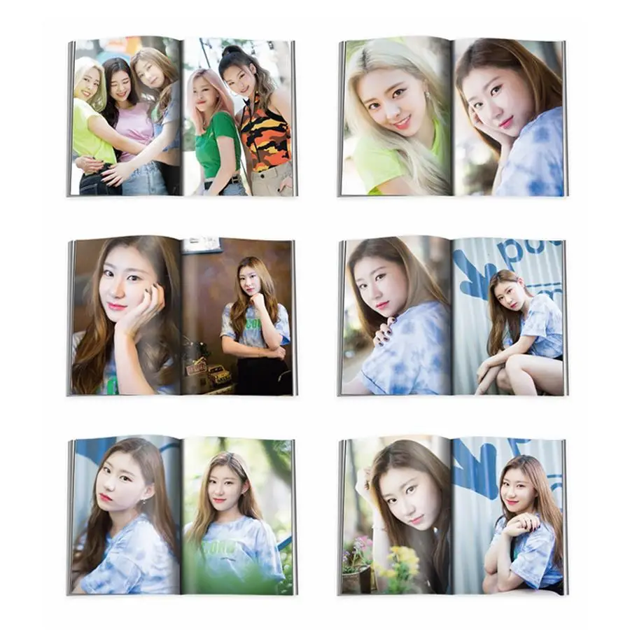 Kpop ITZY Фотокнига Ryujin Yuna HD фотография IT'z ледяной плакат картина вентилятор подарок